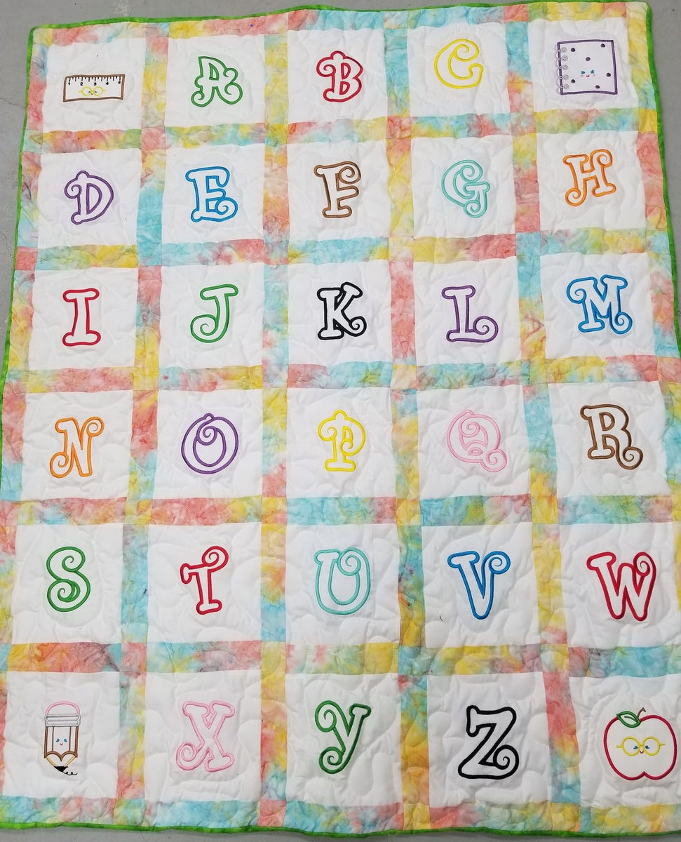 Baby alphabet clearance quilt