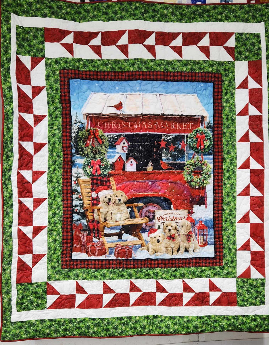 Christmas Market Throw – Happy Crafters Quilts & More